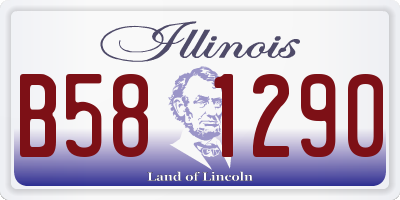 IL license plate B581290
