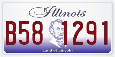 IL license plate B581291
