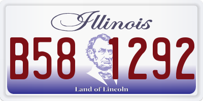 IL license plate B581292
