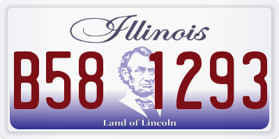 IL license plate B581293