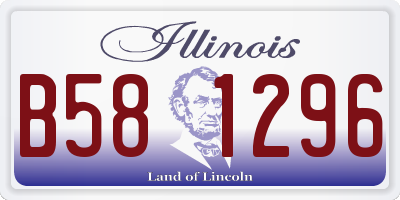 IL license plate B581296