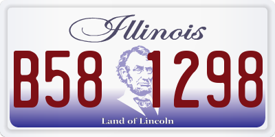 IL license plate B581298