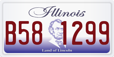 IL license plate B581299
