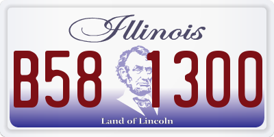 IL license plate B581300