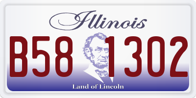 IL license plate B581302