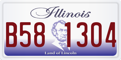 IL license plate B581304