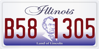 IL license plate B581305