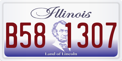 IL license plate B581307