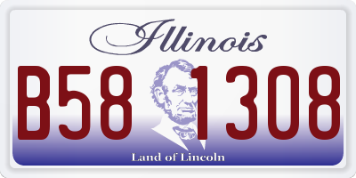 IL license plate B581308