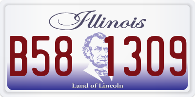IL license plate B581309
