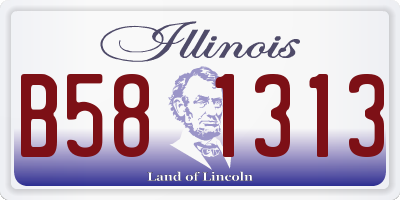 IL license plate B581313
