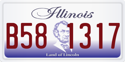 IL license plate B581317