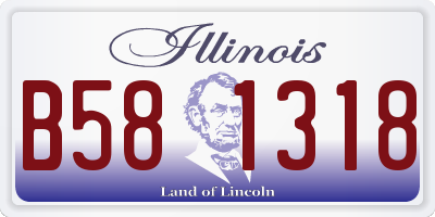 IL license plate B581318