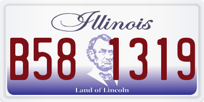 IL license plate B581319