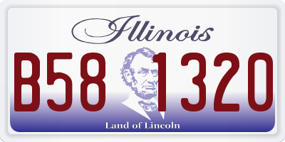 IL license plate B581320