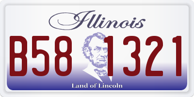 IL license plate B581321