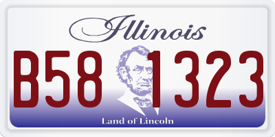 IL license plate B581323