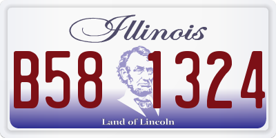 IL license plate B581324