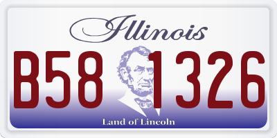 IL license plate B581326