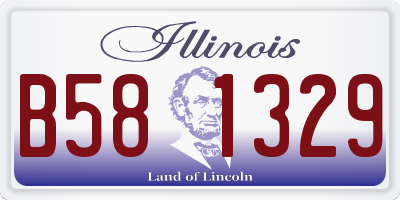 IL license plate B581329