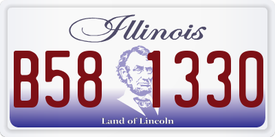 IL license plate B581330