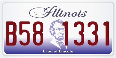 IL license plate B581331