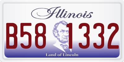 IL license plate B581332