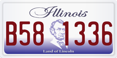 IL license plate B581336