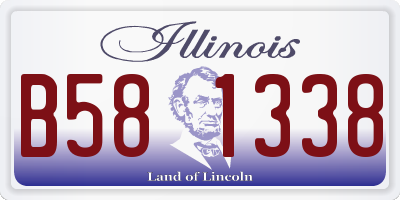IL license plate B581338