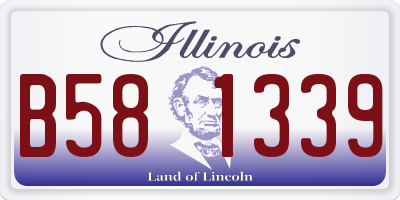 IL license plate B581339