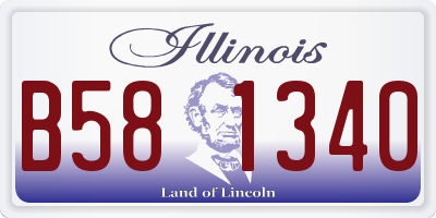 IL license plate B581340