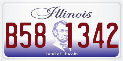 IL license plate B581342
