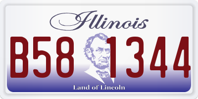 IL license plate B581344