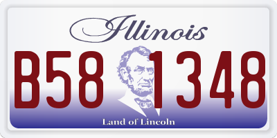 IL license plate B581348