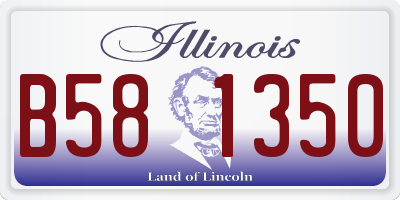 IL license plate B581350