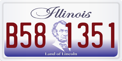 IL license plate B581351