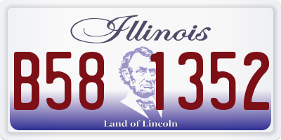 IL license plate B581352