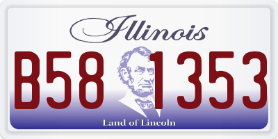 IL license plate B581353