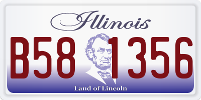 IL license plate B581356