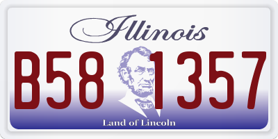 IL license plate B581357