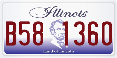 IL license plate B581360