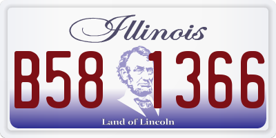 IL license plate B581366