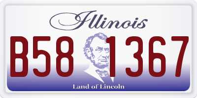 IL license plate B581367