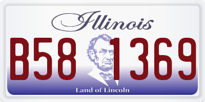 IL license plate B581369