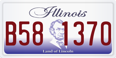 IL license plate B581370