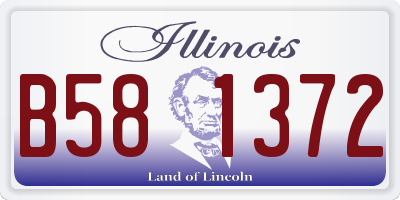 IL license plate B581372