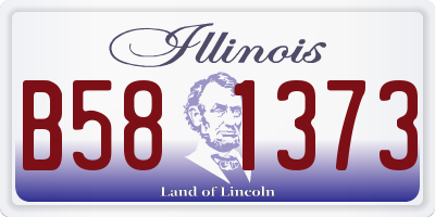 IL license plate B581373