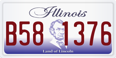 IL license plate B581376