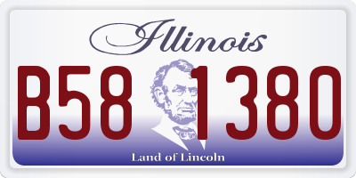 IL license plate B581380