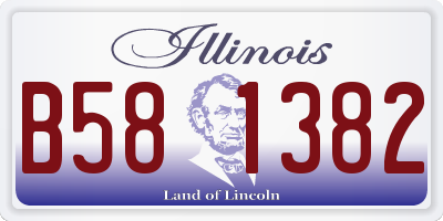 IL license plate B581382